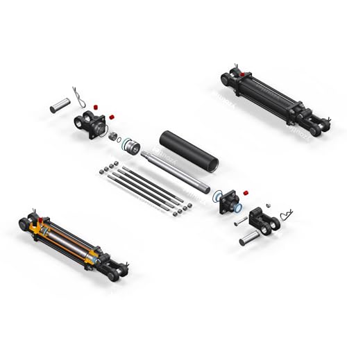 Tie-Rod Cylinder for Double Acting - Double Acting Hydraulic Cylinder, 3" Bore, 12'' Stroke