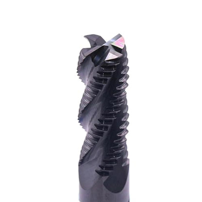 5Pcs 3/8" 4 Flute Solid Carbide Roughing End Mills - ALCrSiN Nano Coated