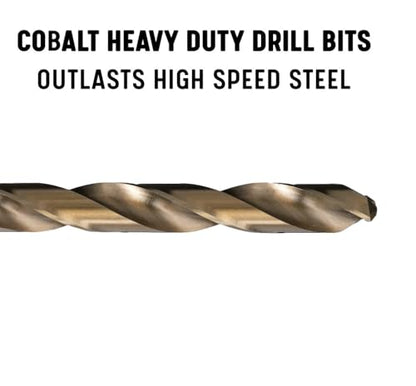 Drill America 1/2" Cobalt Drill Bit (Pack of 6), DWDCO Series - size: 1/2 in