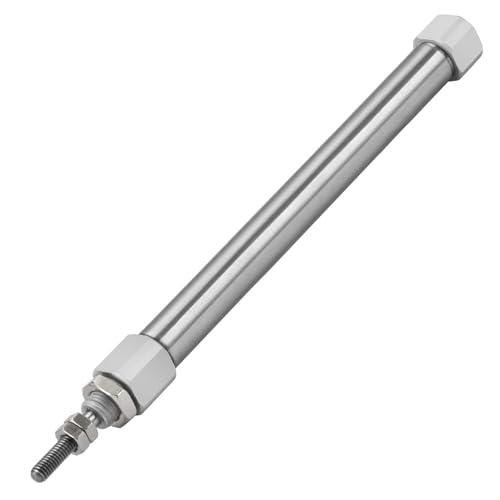 Heschen Stainless Steel Slim Air Pneumatic Cylinder, CDJ2B 10-75, M5 Port, 10mm Bore, 75mm Stroke, Double Acting Single Rod - size: 75mm Stroke