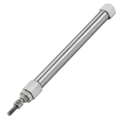 Heschen Stainless Steel Slim Air Pneumatic Cylinder, CDJ2B 10-75, M5 Port, 10mm Bore, 75mm Stroke, Double Acting Single Rod - size: 75mm Stroke