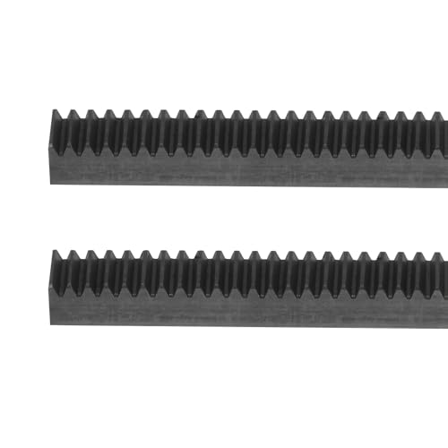 uxcell Steel Gear Rack, 2 Pcs 1Mod 1000mm x 10mm x 10mm Total 6.6 ft Heavy Duty Straight Linear Spur Rack for Machines Automotive - size: 1000mm x 10mm x 10mm
