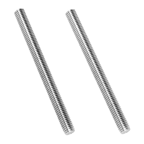 M8-1.25 x 150mm Fully Threaded Rod Studs, 18-8 Stainless Steel 304 Long Threaded Screws, Right Hand Threads, 2 PCS - size: M8 x 150mm