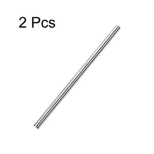 uxcell 6mm x 200mm 304 Stainless Steel Solid Round Rod for DIY Craft - 2pcs - size: 6 mm x 200 mm
