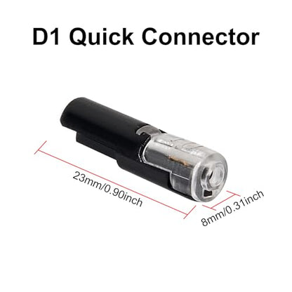 AITRIP 30PCS Single Wire Plug in Connector with Locking Buckle, Flame Retardant Locking Wire Quick Connectors, Suitable for LED Lights, DIY Projects, Home and Automotive Wiring - color: 30PCS