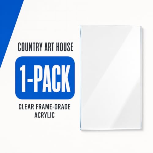 15x17 Clear Acrylic Plexiglass Frame Glass Replacement, Single Sheet - size: 15x17