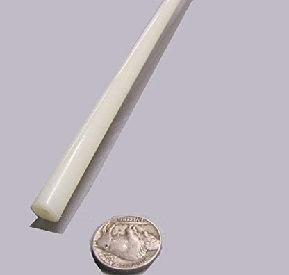 Natural Nylon Extruded Round Rod .375" (3/8") x 5 Ft Length 8 pcs 40 Feet