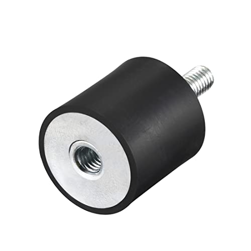 uxcell M6 Male Female Rubber Mounts, Shock Absorber, for Motor Generator Compressor Garage Reverse Osmosis Pump Impact Air Generator Car Bobbins, D25mmxH25mm - size: M6*18 D25*H25