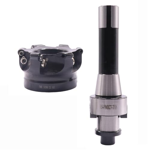 3.15"/80mm Cutting Dia 6 Flute EMR 5R80-27-6T Shell Cutter Set, R8 Arbor
