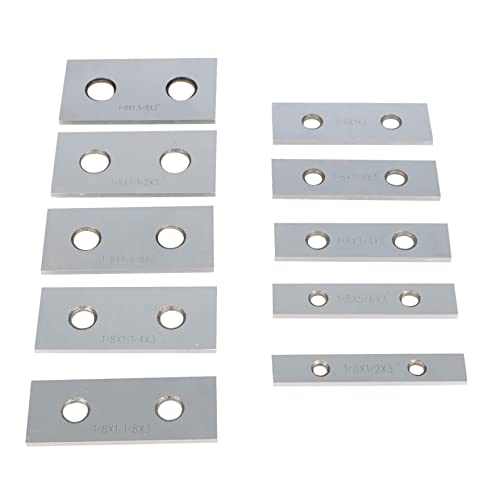 waltyotur 1/8 in Steel Parallel Set 1/8 x 3 in Accuracy 0.0002 in 10 Pairs - size: 3 in
