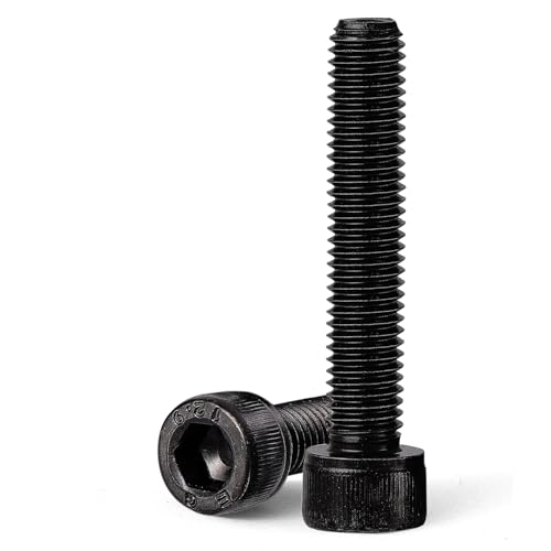 M12-1.75 x 150mm 3pcs Hex Socket Head Cap Screws Bolts, 12.9 Grade Alloy Steel, Black Oxide Finish, Metric Allen Hex Drive, Full Thread - size: M12 x 150mm(3PCS)