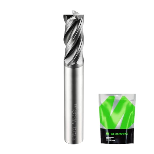 1/4'' Shank Carbide End Mills, 4 Flute Square End Mill Bits - size: 1/4 in(4 Flute)