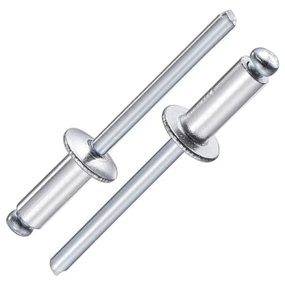 Wensilon (300Pcs) 1/8"x1/2" Aluminum blind pro Rivets,Aluminum Grip and Steel Mandrel - color: Aluminum, size: 1/8"x1/2"