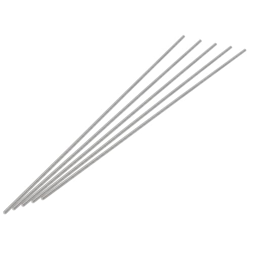 5 Pack Fully Threaded Rod M2.5 x 100mm 0.45mm Thread Pitch - size: M2.5 x 100