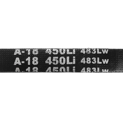 uxcell 5Pcs A18 Classic Wrapped Rubber V-Belt, 20" Lo x 0.51" W x 0.32" H - size: A18