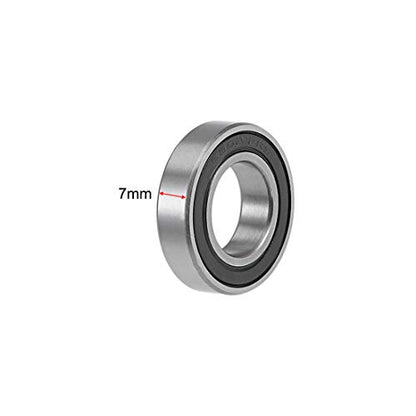 uxcell 6902-2RS Deep Groove Ball Bearings 15x28x7mm Chrome Steel Z2 2pcs - size: 15x28x7mm
