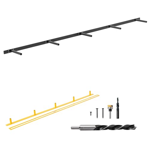 Heavy Duty Floating Shelf Bracket 69 inch, Hidden Shelf Bracket for Mantel and Shelving, Max Load 200 lbs if Mounted on Studs, Invisible Bracket for Floating Shelves (with Premium Build kit) - size: 69 inch （outfit premium kit）