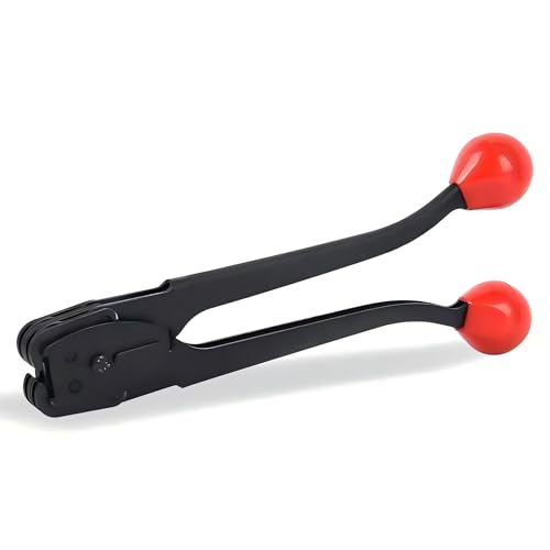 Steel Banding Tool Strapping Sealer - Double-notched Front action 2 in 1 Crimper & Sealer for 3/4" Steel/Iron Strapping for High Tensile Package, Sealing - size: 3/4"