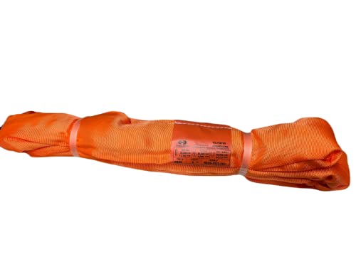 ATERET Powerlift Orange Polyester Endless Round Sling - 6 Feet Length, 25,000 lb. Vertical Capacity, 42,400 lbs Basket - Heavy Duty Poly Lifting Sling - color: 07 Orange - Vertical Capacity 25,000 lbs, size: 6FT
