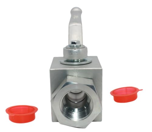 High Pressure Hydraulic Ball Valve KHB 3/4'' NPT, Shut-Off 2 Way Ball Valve, 3/4 Inch Hydraulic Valve 5000 PSI - size: KHB 3/4NPT(2 Way)