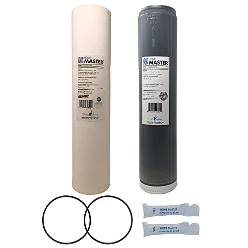Home Master CsetBB2SmgCC Whole House Replacement Filter Set, 4-layer Sediment 25 to 1 micron, Heavy Duty Up-flow KDF85 Catalytic Carbon, 2 orings & grease - color: Replacement Filter Set CsetBB2SmgCC