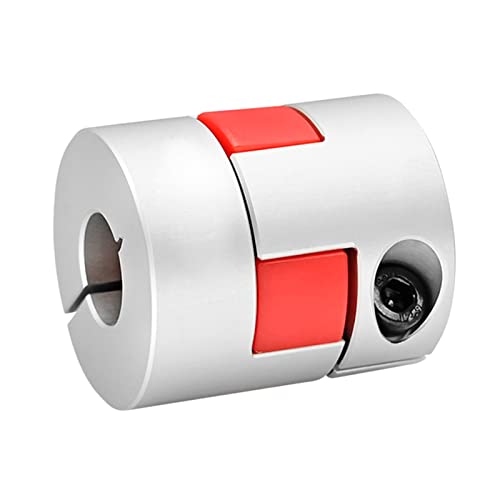 Upgrade D25*L30 Flexible Shaft Coupling 6mm to 10mm Aluminium Plum Connector Flexible Coupler for 3D Printer CNC Machine and Servo Stepper Motor - size: Bore 6mm to 10mm