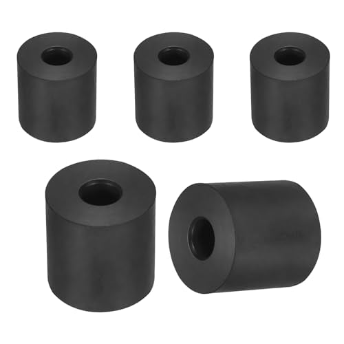 uxcell 25Pcs Rubber Spacers, 20mm OD, 8mm ID, 10mm Thick Black Round Anti Vibration Rubber Pads Isolation Bushings Washer for Home Cars Boat(0.79" OD x 0.31" ID x 0.39" Thick) - size: 30mm OD x 10mm ID x 30mm Thick