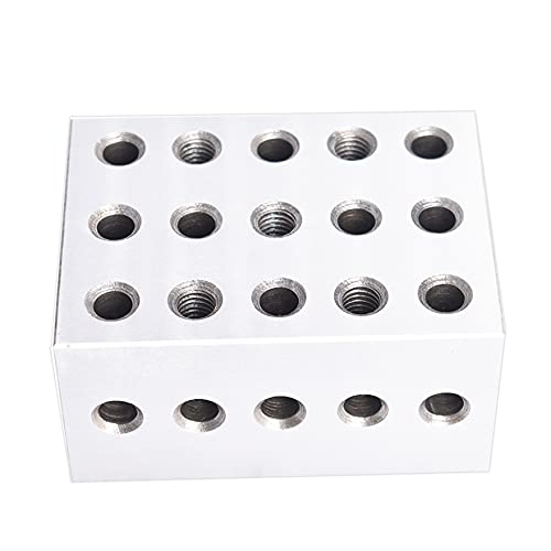 waltyotur 2-3-4 Blocks Matched Pair 23 Holes 2 3 4 Blocks .0003 Precision Ground Machinist Set Up Blocks HRC 55-62