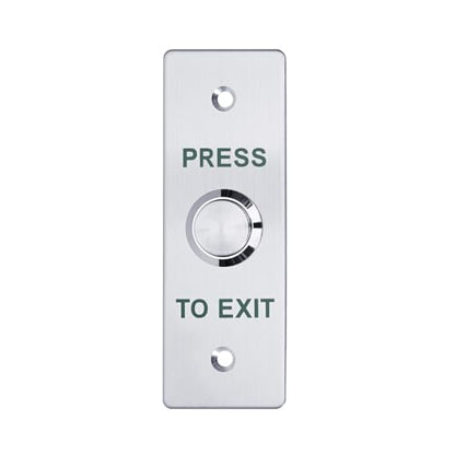 Push to Exit Button，12V DC Push to Exit Switch with LED Light, IP67 Waterproof,NC/NO/COM Outputs, Surface Mount Request-to-Exit Device for Access Control Systems (115X40-A) - color: 115X40-A