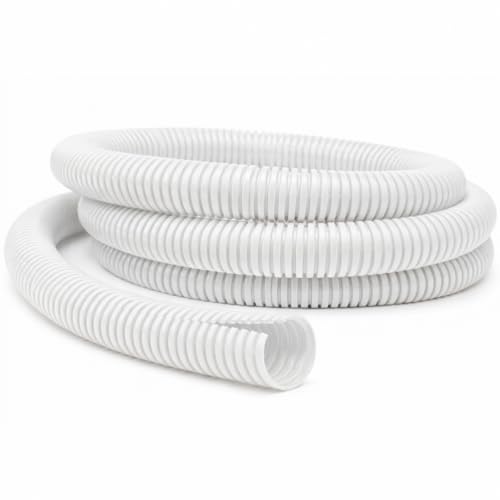 Kable Kontrol Colored Split Wire Loom Tubing 1/4" Inch 10 Ft Long - White Conduit Cover for Cords - Corrugated Tubing and Protector for Automotive Wires - Durable Polyethylene - color: White, size: 0.25 Inch (1/4") - 10 Feet