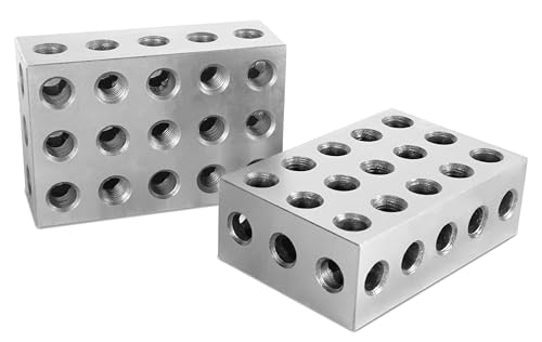 WEN 6 x 4 x 2-Inch Hardened-Steel Precision 2-4-6 Blocks, Alternative 123 Blocks, Two Pack (10446) - size: 2 x 4 x 6 in