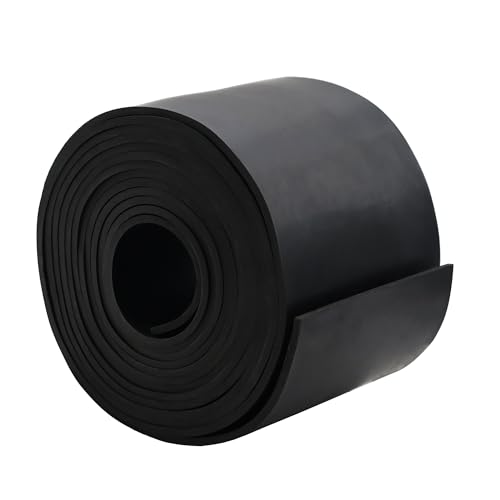 DEVNOL Neoprene Rubber Strip 1/8 (.125)" Thick X 4" Wide X 10'Long Grade 65A for Gasket, Surface Protection, Sealing - size: 1/8" x 4" x 10'