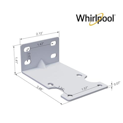 Whirlpool Mounting Brackets for Water Filter Housings #WHKF-B6, Fits ONLY Whirlpool Filter Housings WHKF-DWH and WHKF-DUF, Includes 8 Screws