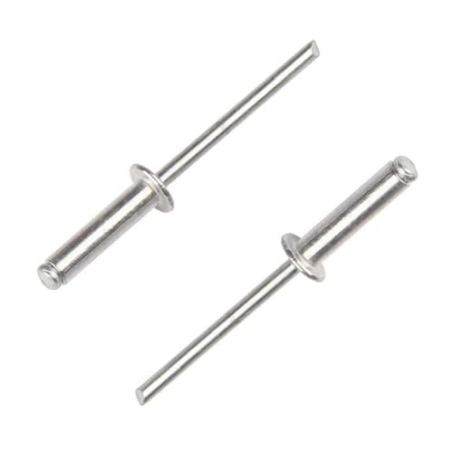 Maozaa 100Pcs 3/16" x 1/2" Aluminum Blind Rivets, Pop Rivets, Silver - color: Silver, size: 3/16" x 1/2"