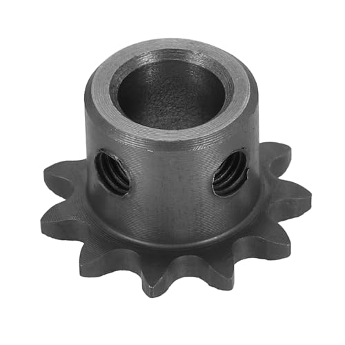 uxcell #25 Chain Roller Sprocket 10mm Bore 25.5mm OD, 11 Tooth C45 Carbon Steel ANSI Chain NO.25 Roller Sprocket Round Hole Without Surface Finished for ISO 04C Chain - size: 10mm Bore 25.5mm OD, style: 11 Tooth