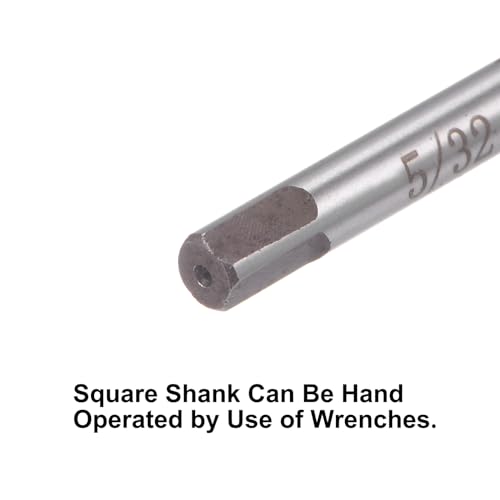 uxcell 5/32" Hand Reamer H8 Accuracy Alloy Tool Steel 6 Flutes Straight Shank Milling Cutter Tool - size: 5/32"