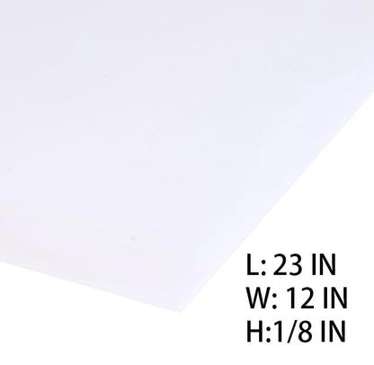 Neoprene Rubber Sheet Solid Rubber Strips Roll Mat PadInsulation High Temperature Rsistant for DIY Gaskets, Pads, Sealing, Cushion (Translucent, 12" X 23" X 1/8" (.125")) - color: Translucent, size: 12" X 23" X 1/8" (.125")