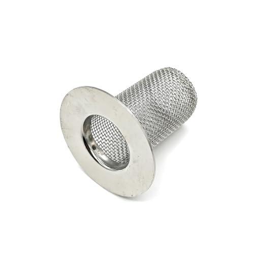 2" Diameter Floor Drain Strainer 2" Tall 304SS Cylinder Filter Basket