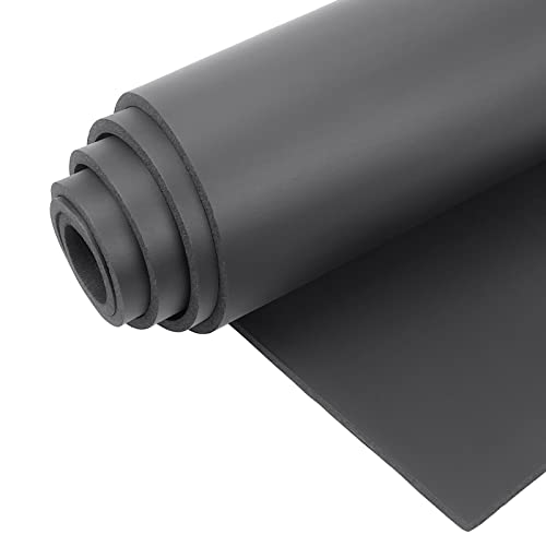 Sponge Neoprene Foam Sheet Without Adhesive 1/4''T x 12''W x 59''L - color: Black (No Adhesive), size: 12 in x 59 in x 1/4 in