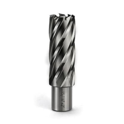 Annular Cutter JESTUOUS 3/4 Inch Weldon Shank 15/16 Cut Dia 2 Cut Depth