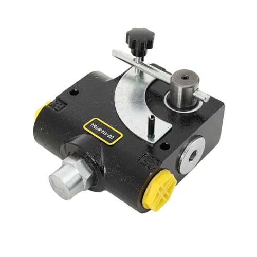 Hydraulic Adjustable Variable Flow Control Valve w/Relief, 0-30 GPM, 3/4” NPT Port Size,500-3000 PSI Pressure Relief Valve Adjustment Range, 30.38Gal/min