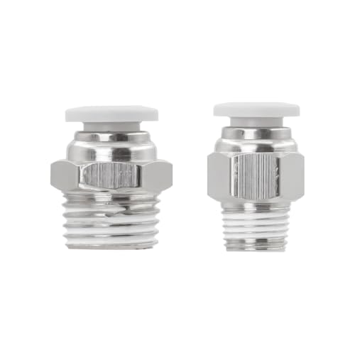 CNC Pneumatic Male Straight 3/8 Inch Tube OD x 3/8 Inch NPT Thread Pneumatic Push to Connect Fittings Thread Air Line Fittings (Pack of 10) - color: 3/8"OD x 3/8"NPT