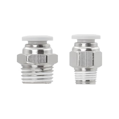 CNC Pneumatic Male Straight 3/8 Inch Tube OD x 3/8 Inch NPT Thread Pneumatic Push to Connect Fittings Thread Air Line Fittings (Pack of 10) - color: 3/8"OD x 3/8"NPT