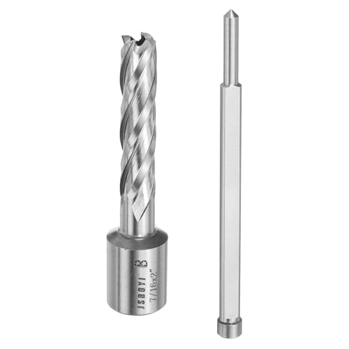 HARFINGTON Annular Cutter 7/16" Cutting Diameter Shank 3/4" with 2" Depth of Locating Pin M2 High-Speed Steel Drill Bit Annular Cutter for Standard Magnetic Drills Machine Tools Mills - size: 7/16 inch * 2 inch
