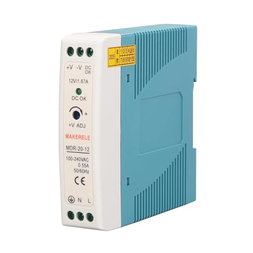 MAKERELE 12V MDR DIN Rail Power Supply 20W - style: 20W-12V