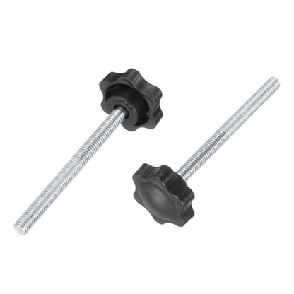 uxcell 2Pcs 5/16"-18 Star Knobs 3.7" Threaded Stud Male Clamping Knob - size: 5/16"-18, 3.7"