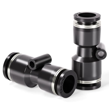 TAILONZ 1/2" x 1/4" Reducer Push-to-Connect Fitting PG1/2-1/4 10Pcs - size: 1/2"OD x 1/4"OD