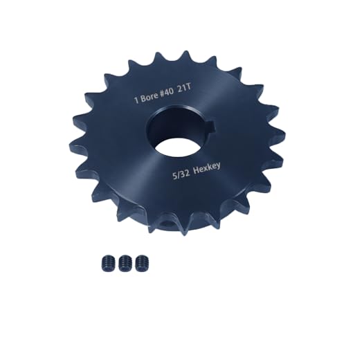 #40 Sprocket 21T 1" Bore Hardened Black Oxide - size: 21 teeth, style: 1" in bore
