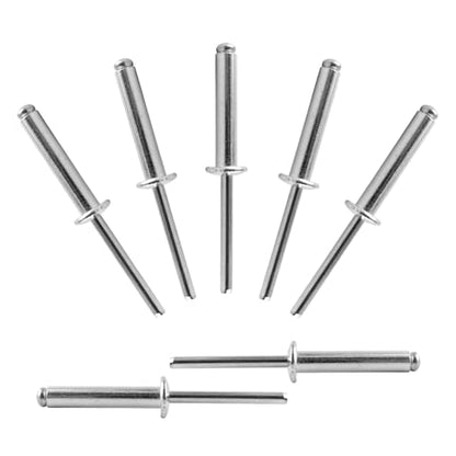 ALLCLEAN 110 Pcs 3/16" x 1" Aluminum Blind Rivets,4.8 x 25mm Pop Rivets,Aluminum Grip and Steel Mandrel - color: Aluminum, size: 3/16"x1"