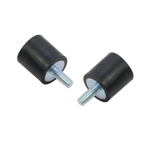 MY MIRONEY 4PCS M4 x 10mm Rubber Isolator Mounts - size: M4 x 10mm;15 x 15mm (Single Studs)